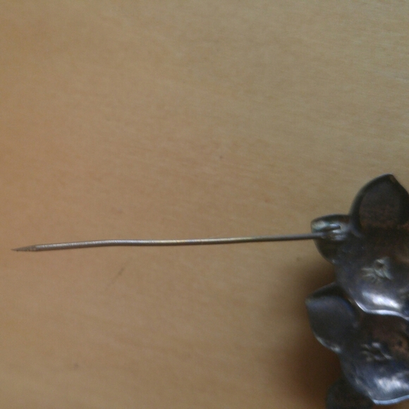 Vintage Cute Baby Deer Fawns Sterling Silver Pin - Picture 5 of 8